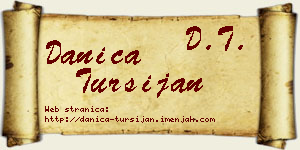 Danica Turšijan vizit kartica